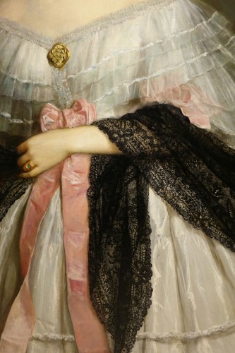 Portrait d'une jeune aristocrate, France vers 1850 - Napoléon III
