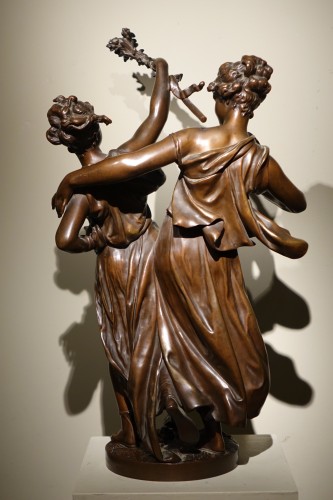 Bacchanale - Etienne Henry DUMAIGE (1830-1888) - Sculpture Style Napoléon III