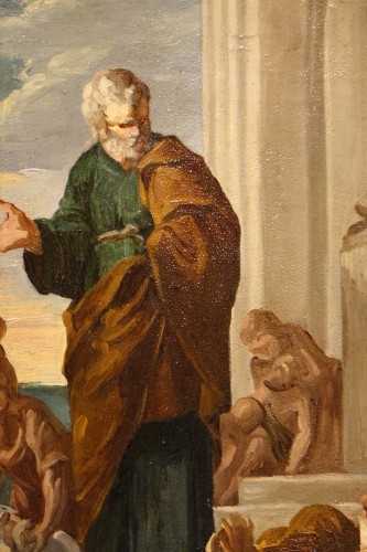 Saint Paul guérissant les malades de son ombre - Tableaux et dessins Style Napoléon III