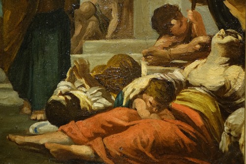 Tableaux et dessins Tableaux XIXe siècle - Saint Paul guérissant les malades de son ombre