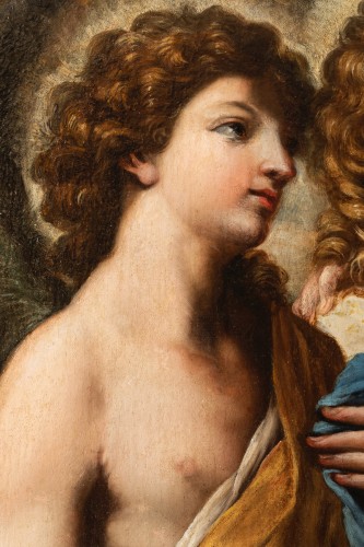Louis XIII - La visite des trois Anges à Abraham - Attribuée à Giacinto BRANDI, vers 1650