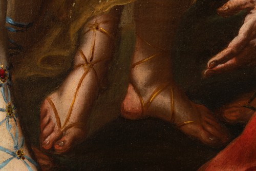 Antiquités - La visite des trois Anges à Abraham - Attribuée à Giacinto BRANDI, vers 1650