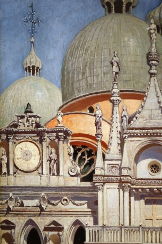 Antiquités - La cour du Palais Ducal à Venise - F.W.ODELMARK, 1889