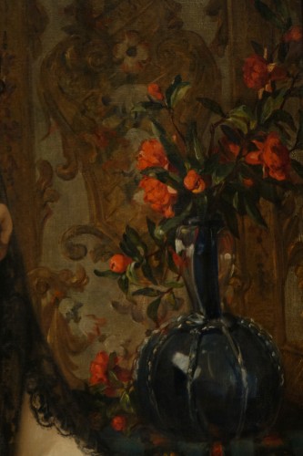 XIXe siècle - La belle Andalouse - Paul SAINT-JEAN (1842-1875)