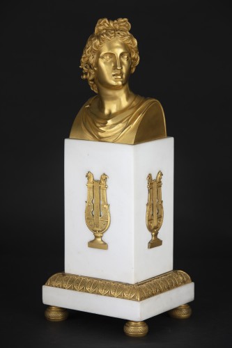 Apollon de Belvédére, bronze d'époque Empire - Empire