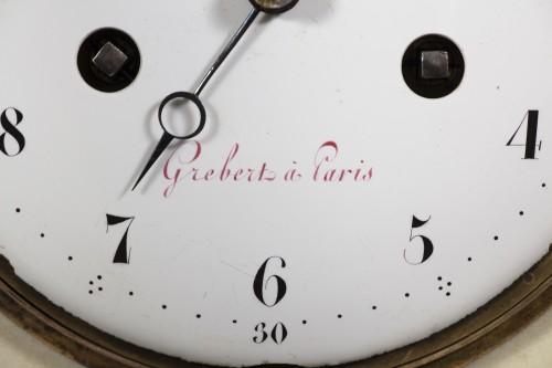 Pendule Louis XVI signée Grebert á Paris - Horlogerie Style Louis XVI