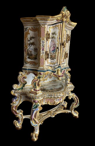 Antiquités - “Consolle á Trumeau” porcelaine 1775