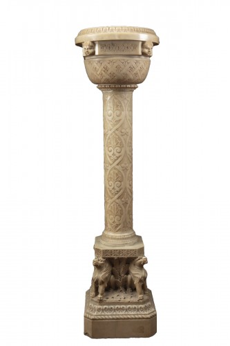 Vase á colonne en marbre
