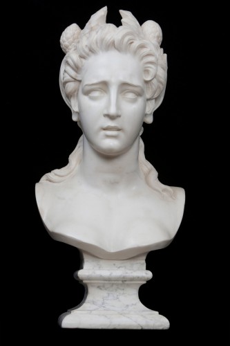 Buste en marbre “Fauna” - Italie fin XIXe - Galerie Francesco De Rosa