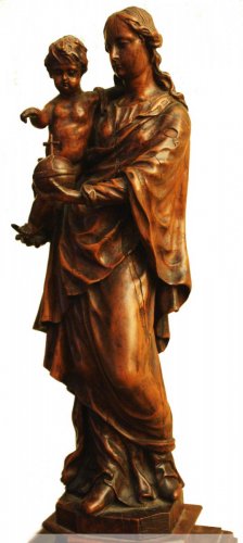 XVIIe siècle - Vierge à l'Enfant de l'école italo-flamande vers 1700