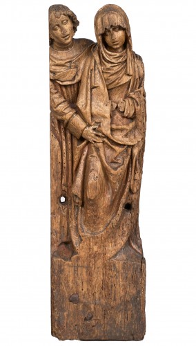 Fragment de retable en chêne, Brabant fin XVe siècle