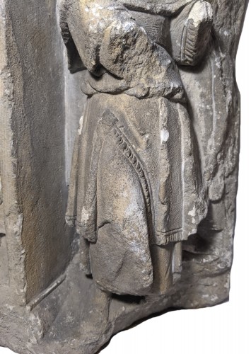 Bas-relief votif ou funéraire, Picardie vers 1510-1530 - Sculpture Style Renaissance
