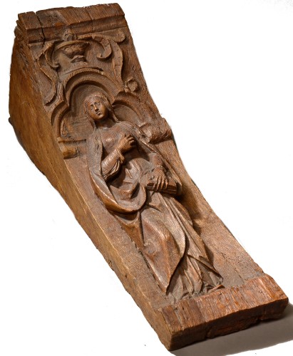 Console ornée d'une figure de femme - France vers 1520-1550 - Sculpture Style Renaissance