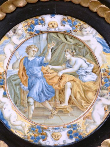 Assiette Taglieré de l'atelier de Carlo Antonio Grue, Castelli, du XVIIe siècle - Le Cabinet d'Amateur
