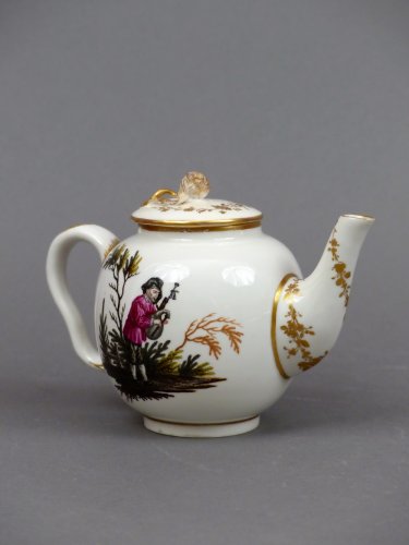 Théière en porcelaine d'Ansback du XVIIIe siècle - Le Cabinet d'Amateur