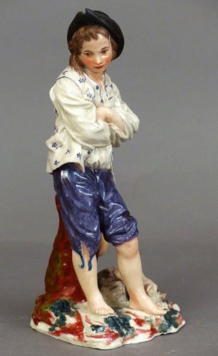 XVIIIe siècle - Statuette en porcelaine de Frankenthal, signée Joseph Hannong