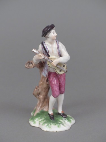 Antiquités - Statuette en faïence de Niderviller XVIIIe siècle