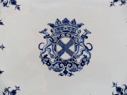 Bannette en faïence de Rouen 1er moitié du 18e siècle - Le Cabinet d'Amateur