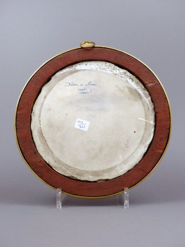Plaque en porcelaine de Sèvres, signée Didier et datée 1796 - Le Cabinet d'Amateur