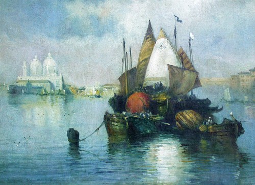 Tableaux et dessins Tableaux du XXe siècle - Venise - Eliseo Meifrèn y Roig (1857-1940)