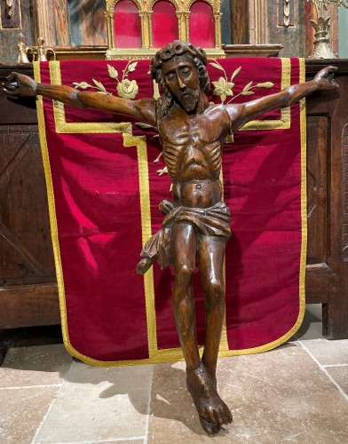 Représentation du Christ en bois - XVIIIe - Art sacré, objets religieux Style 