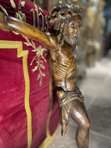 XVIIIe siècle - Représentation du Christ en bois - XVIIIe