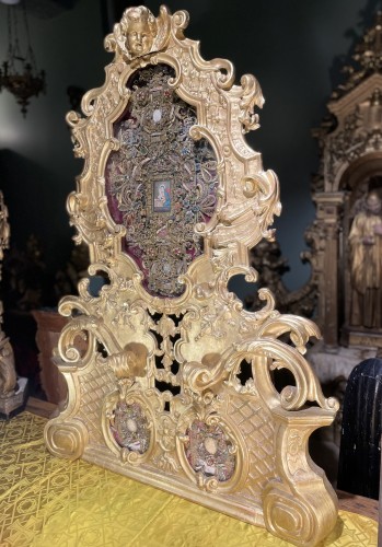 Spectaculaire reliquaire monstrance aux martyrs, fin XVIIe - Art sacré, objets religieux Style 