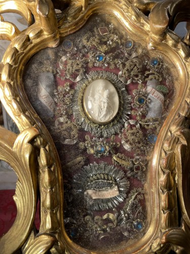 XVIIIe siècle - Reliquaire Italien de la Vraie Croix XVIIIe siècle