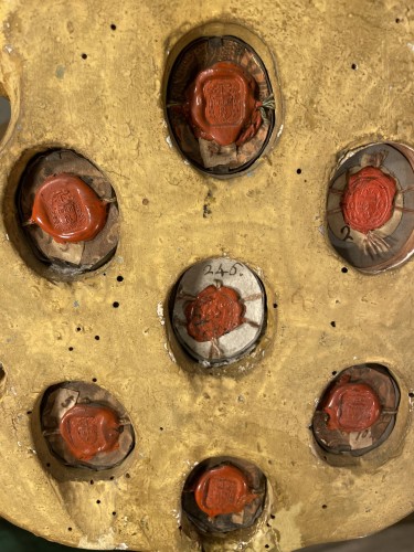  - Paire de monstrances reliquaires aux 22 capsules - Italie XVIIIe siècle