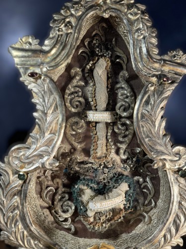 Art sacré, objets religieux  - Monstrance du XVIIIe siècle de Sainte Réparate et Saint Fructueux 