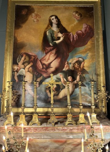Grande garniture d'autel - XIXe - Art sacré, objets religieux Style Napoléon III