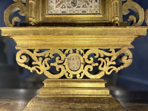 Renaissance - Importante paire de reliquaires retables  du XVIe siècle