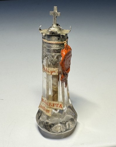 XVIIIe siècle - Ampoule reliquaire de Sainte Marguerite de Cortone - XVIIIe siècle