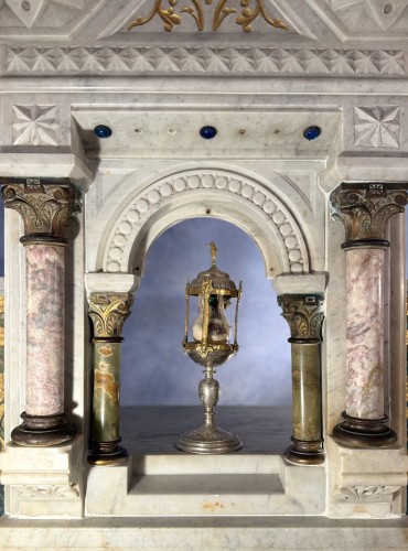 Art sacré, objets religieux  - Monstrance reliquaire de saint dore Tiron ou Théodore d’Amassé  circa 1700
