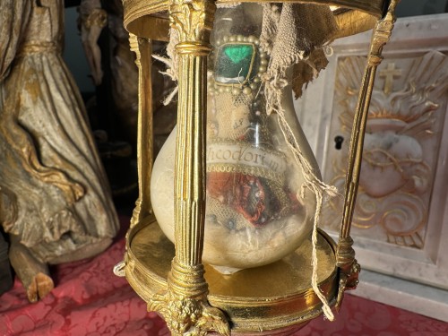 Louis XIV - Monstrance reliquaire de saint dore Tiron ou Théodore d’Amassé  circa 1700