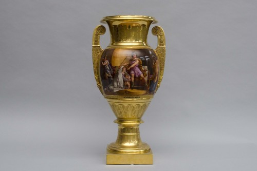 XIXe siècle - Monumental vase Empire "Andromaque et Pyrrhus", attribué à Darte Frères à Paris