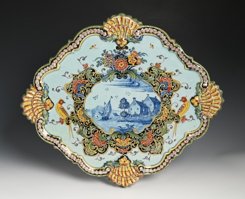 Plaque en faïence de Delft - Céramiques, Porcelaines Style 