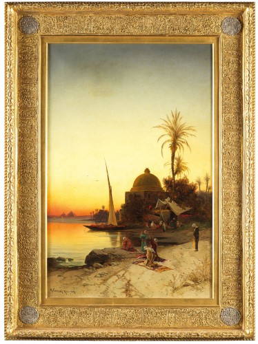 Hermann Corrodi (1844 –1905) Sur les rives du Nil 1879