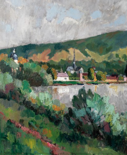 René Sautin (1881-1968) - La Seine aux Andelys - Segoura Fine Art