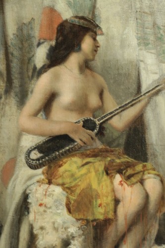 Tableaux et dessins Tableaux XIXe siècle - Henri Regnault (1843-1871) - Jeune femme Orientale