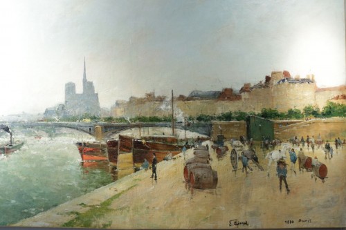 Eugène Giraud (1849 - 1937) - Vue panoramique de Paris - Tableaux et dessins Style 