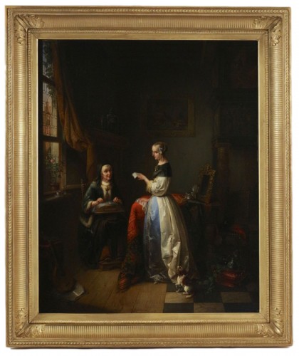 Alexis Van Hamme (1818 -1875) - La lecture de la lettre