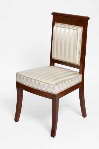 XIXe siècle - Suite de Six chaises d'époque Empire