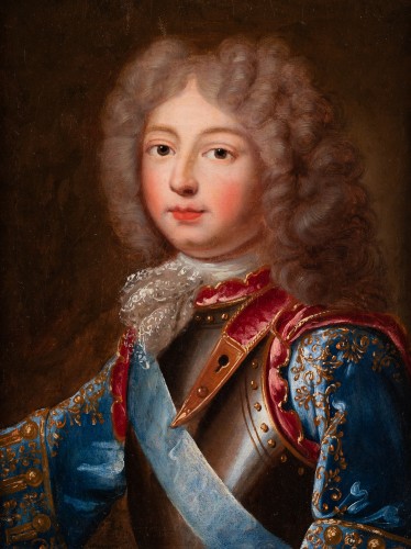 Portrait dit du Duc de Berry - École française Vers 1700 - Tableaux et dessins Style 