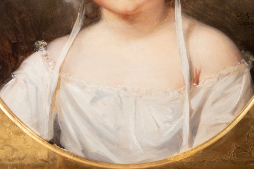 Nicolas Gosse (1787- 1878) - Portrait d’Aglaé Françoise Lebe Gigun - Segoura Fine Art
