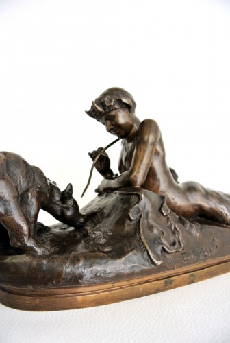 Pan et oursons d'après Emmanuel Frémiet (1824-1910) - Art nouveau