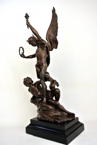 Sculpture Sculpture en Bronze - La victoire triomphante d'après Charles Vital-Cornu (1851-1927)