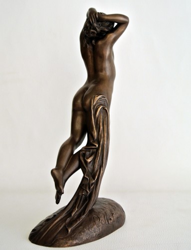Sculpture Sculpture en Bronze - Une heure de la nuit - Joseph Pollet (1814-1870)