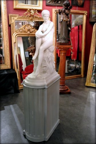 "Chloé" sculpture en marbre fin XIXe - Sculpture Style Napoléon III