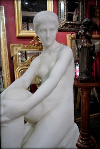 "Chloé" sculpture en marbre fin XIXe - Marc Menzoyan
